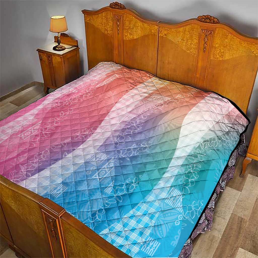 Polynesian Tribal Pattern Patchwork Picturesque Quilt Holographic LT7 - Polynesian Pride