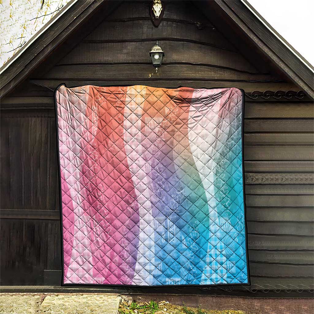 Polynesian Tribal Pattern Patchwork Picturesque Quilt Holographic LT7 - Polynesian Pride