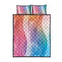 Polynesian Tribal Pattern Patchwork Picturesque Quilt Bed Set Holographic LT7 - Polynesian Pride
