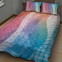 Polynesian Tribal Pattern Patchwork Picturesque Quilt Bed Set Holographic LT7 - Polynesian Pride
