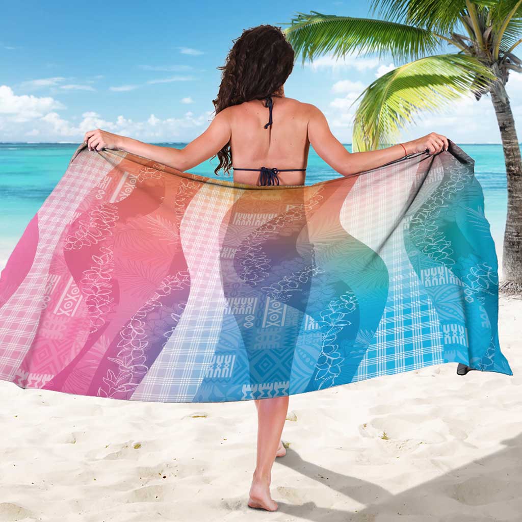 Polynesian Tribal Pattern Patchwork Picturesque Sarong Holographic LT7 - Polynesian Pride