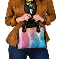 Polynesian Tribal Pattern Patchwork Picturesque Shoulder Handbag Holographic LT7 - Polynesian Pride