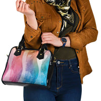 Polynesian Tribal Pattern Patchwork Picturesque Shoulder Handbag Holographic LT7 - Polynesian Pride