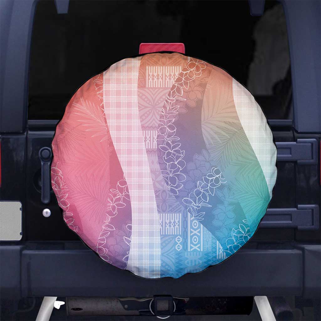 Polynesian Tribal Pattern Patchwork Picturesque Spare Tire Cover Holographic LT7 No hole Holographic - Polynesian Pride