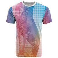 Polynesian Tribal Pattern Patchwork Picturesque T Shirt Holographic LT7 Holographic - Polynesian Pride