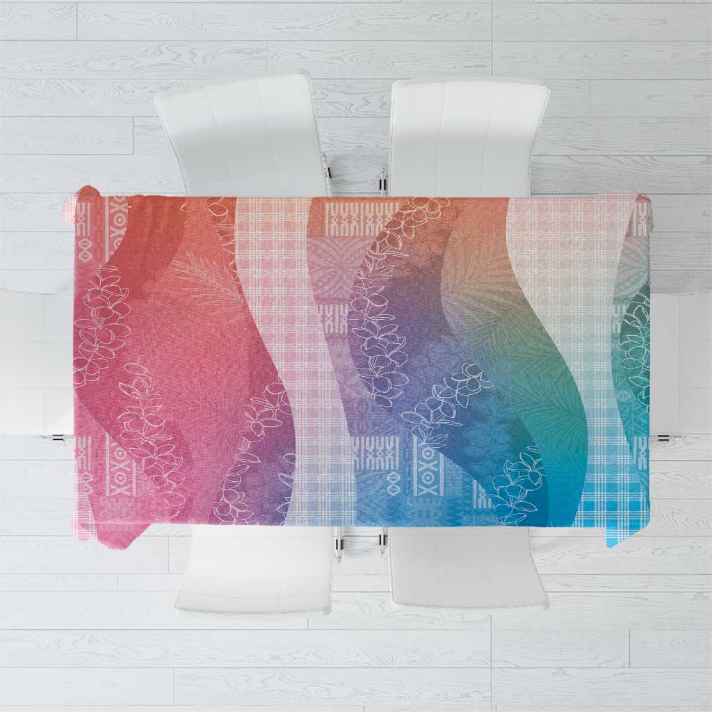 Polynesian Tribal Pattern Patchwork Picturesque Tablecloth Holographic LT7 Holographic - Polynesian Pride