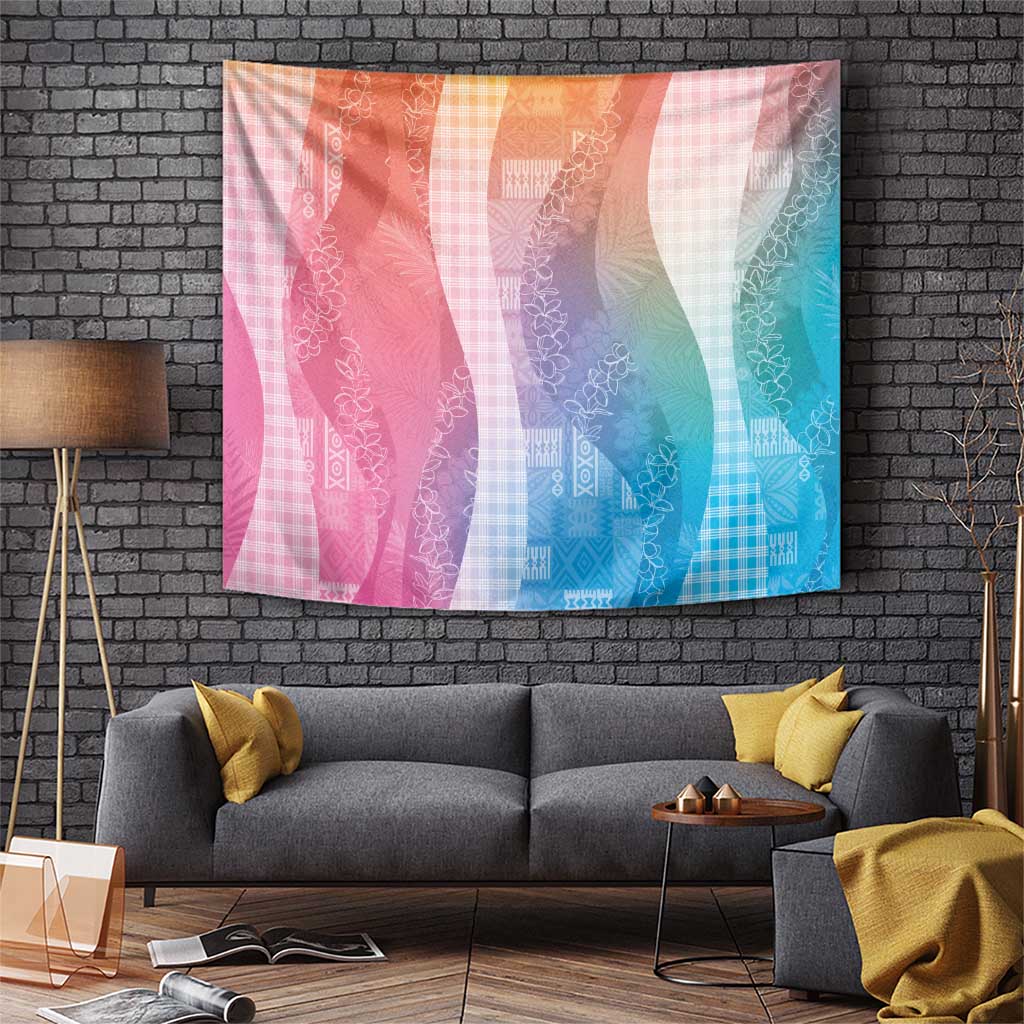 Polynesian Tribal Pattern Patchwork Picturesque Tapestry Holographic LT7 Holographic - Polynesian Pride