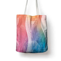 Polynesian Tribal Pattern Patchwork Picturesque Tote Bag Holographic LT7 - Polynesian Pride