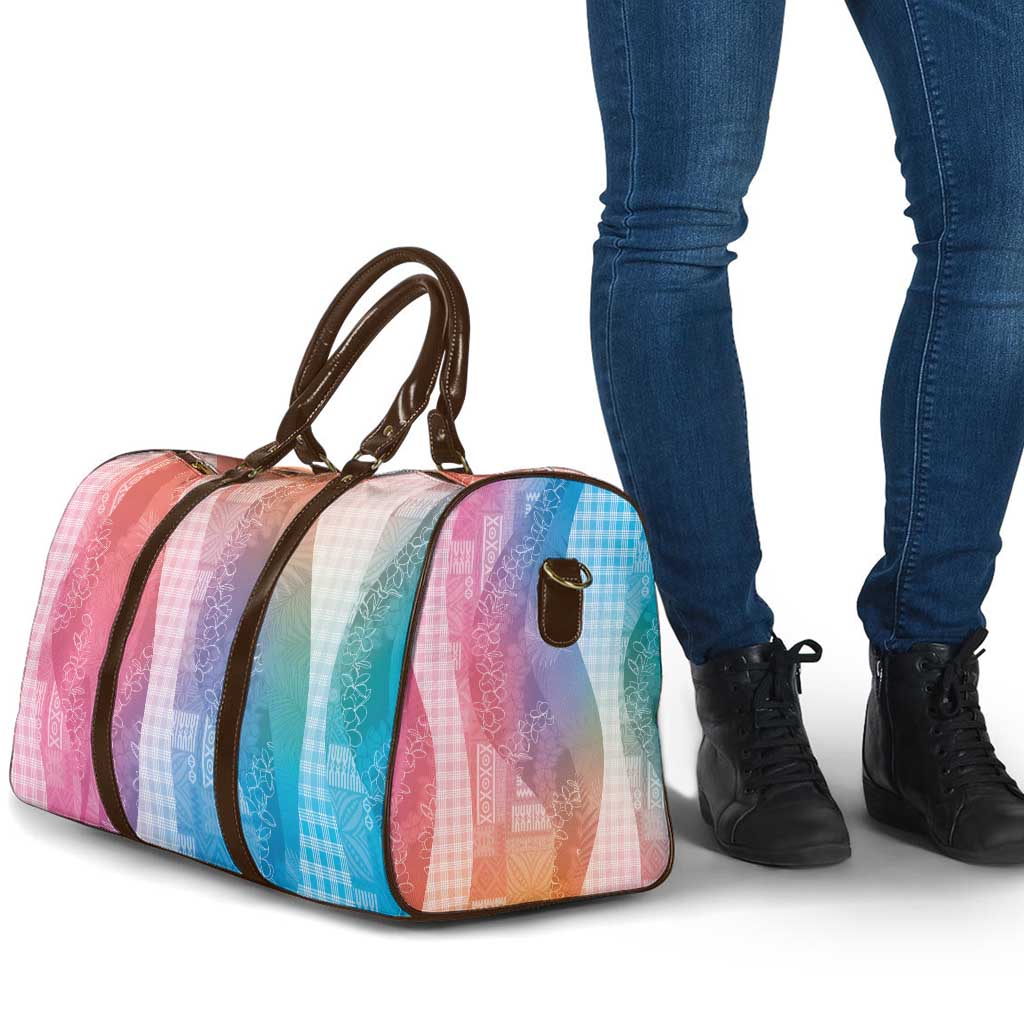 Polynesian Tribal Pattern Patchwork Picturesque Travel Bag Holographic LT7 - Polynesian Pride