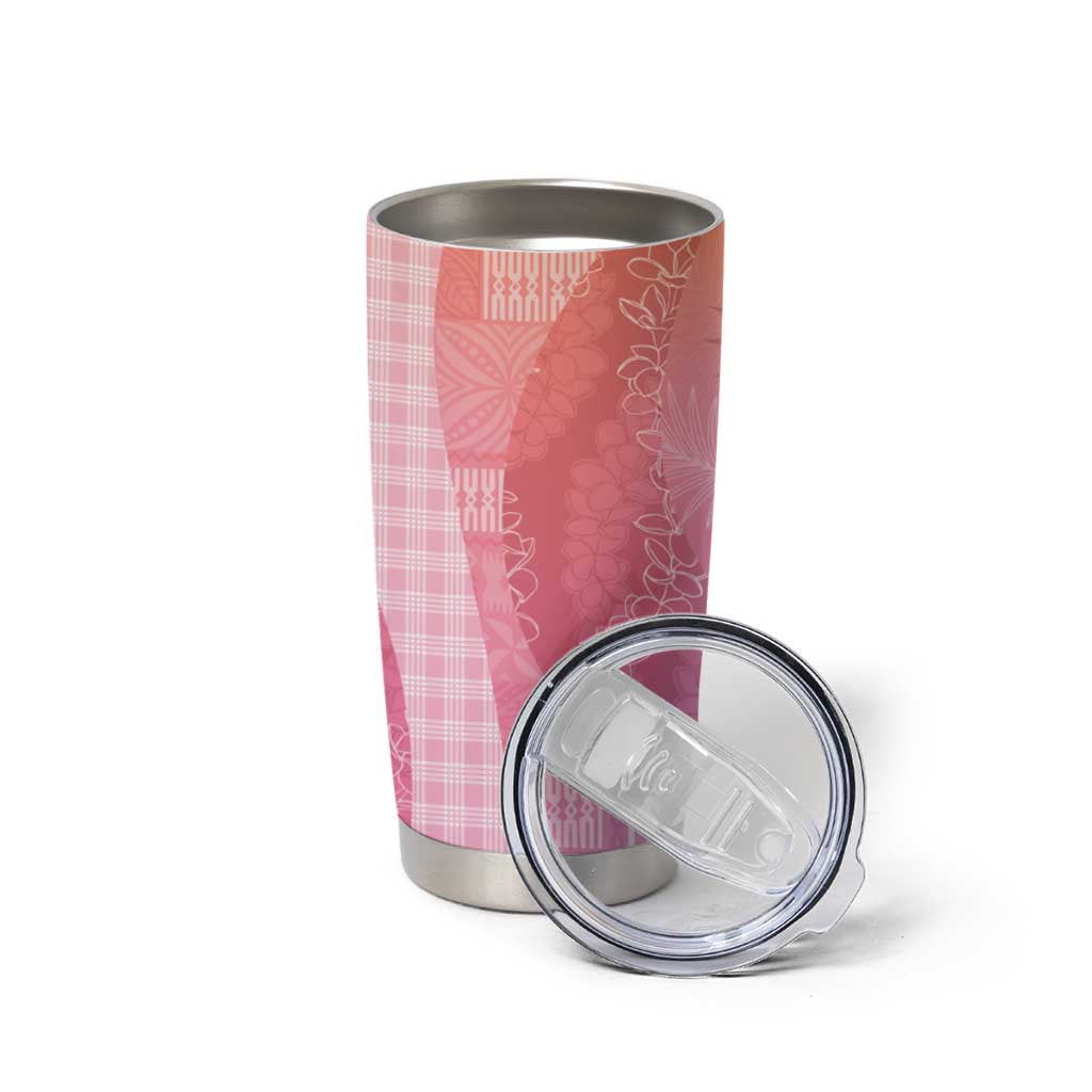 Polynesian Tribal Pattern Patchwork Picturesque Tumbler Cup Holographic LT7 - Polynesian Pride
