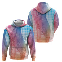 Polynesian Tribal Pattern Patchwork Picturesque Zip Hoodie Holographic LT7 - Polynesian Pride