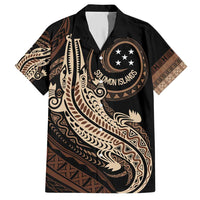 Personalized Solomon Islands Crocodile Family Matching Short Sleeve Bodycon Dress and Hawaiian Shirt Hapi Isles - Independence Anniversary