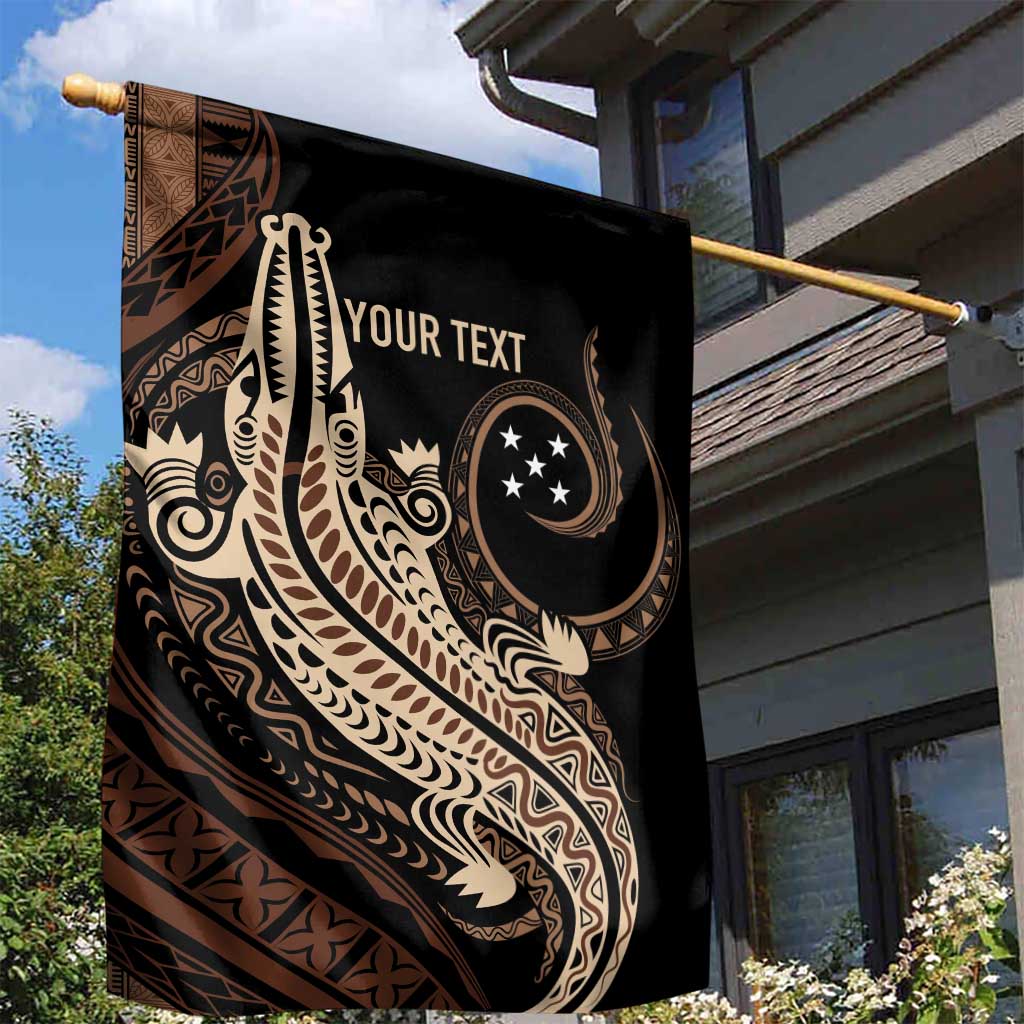 Personalized Solomon Islands Crocodile Garden Flag Hapi Isles - Independence Anniversary