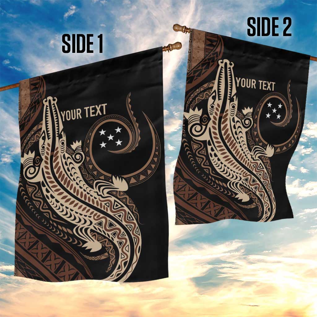 Personalized Solomon Islands Crocodile Garden Flag Hapi Isles - Independence Anniversary