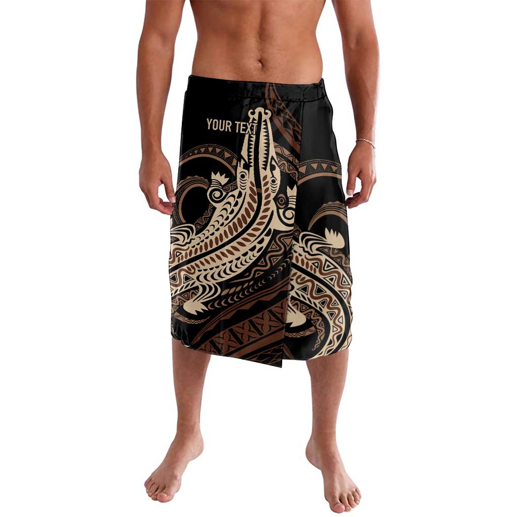 Personalized Solomon Islands Crocodile Lavalava Hapi Isles - Independence Anniversary