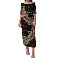 Personalized Solomon Islands Crocodile Puletasi Hapi Isles - Independence Anniversary