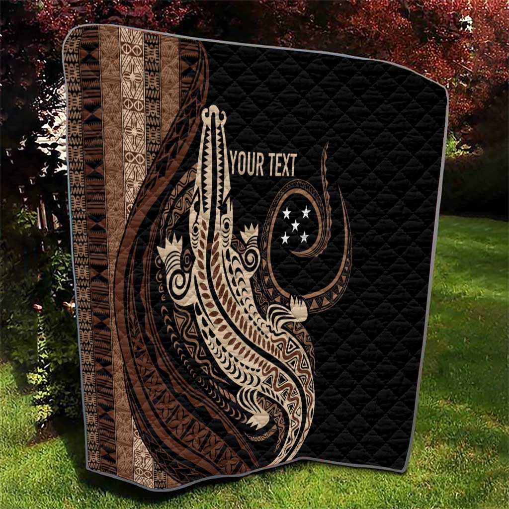 Personalized Solomon Islands Crocodile Quilt Hapi Isles - Independence Anniversary