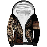 Personalized Solomon Islands Crocodile Sherpa Hoodie Hapi Isles - Independence Anniversary