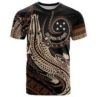 Personalized Solomon Islands Crocodile T Shirt Hapi Isles - Independence Anniversary