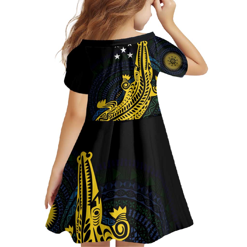 Personalized Solomon Islands Independence Anniversary Family Matching Long Sleeve Bodycon Dress and Hawaiian Shirt Crocodile Mix Tapa