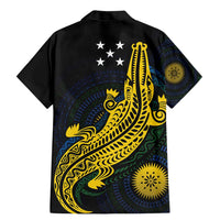 Personalized Solomon Islands Independence Anniversary Family Matching Mermaid Dress and Hawaiian Shirt Crocodile Mix Tapa