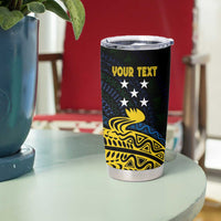 Personalized Solomon Islands Independence Anniversary Tumbler Cup Crocodile Mix Tapa