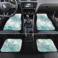 Aotearoa Maori Koru Curves Car Mats Mossy Paua Shell