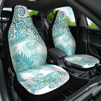 Aotearoa Maori Koru Curves Car Seat Cover Mossy Paua Shell