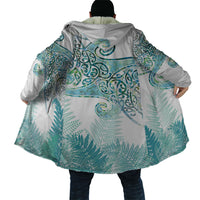 Aotearoa Maori Koru Curves Cloak Mossy Paua Shell LT7 - Polynesian Pride