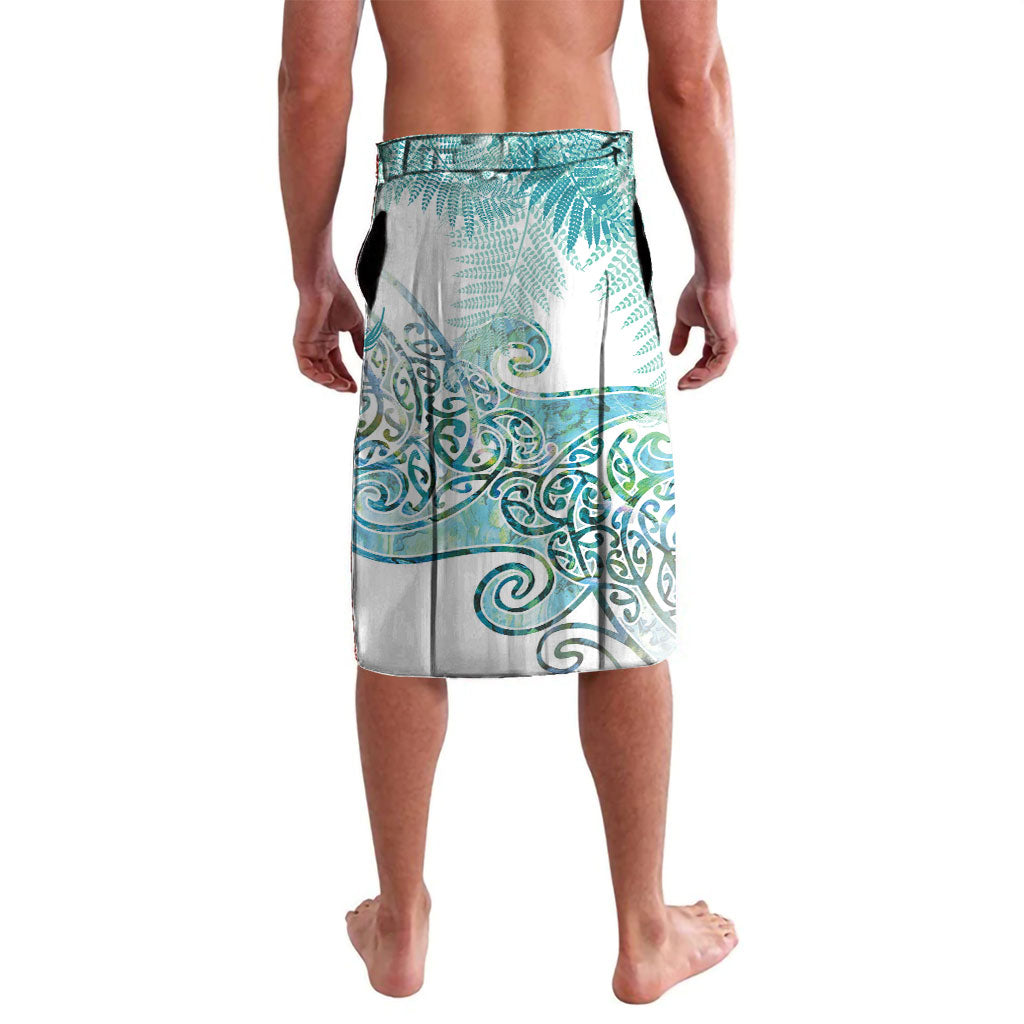 Aotearoa Maori Koru Curves Lavalava Mossy Paua Shell LT7 - Polynesian Pride