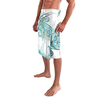 Aotearoa Maori Koru Curves Lavalava Mossy Paua Shell LT7 - Polynesian Pride