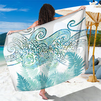 Aotearoa Maori Koru Curves Sarong Mossy Paua Shell