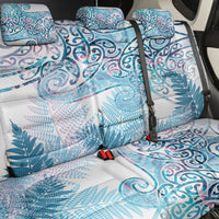 Aotearoa Maori Koru Curves Back Car Seat Cover Aqua Paua Shell LT7 - Polynesian Pride