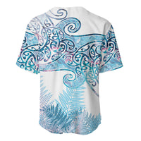 Aotearoa Maori Koru Curves Baseball Jersey Aqua Paua Shell LT7 - Polynesian Pride