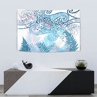 Aotearoa Maori Koru Curves Tapestry Aqua Paua Shell LT7 - Polynesian Pride