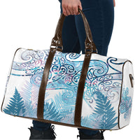 Aotearoa Maori Koru Curves Travel Bag Aqua Paua Shell LT7 - Polynesian Pride