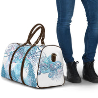 Aotearoa Maori Koru Curves Travel Bag Aqua Paua Shell LT7 - Polynesian Pride