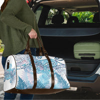 Aotearoa Maori Koru Curves Travel Bag Aqua Paua Shell LT7 - Polynesian Pride