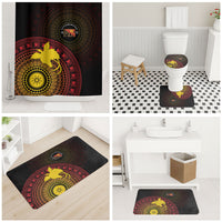Papua New Guinea Independence Bathroom Set Tapa Circle