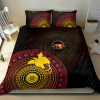 Papua New Guinea Independence Bedding Set Tapa Circle