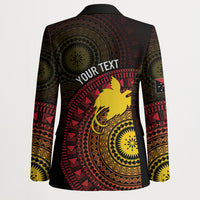 Papua New Guinea Independence Personalized Blazer Tapa Circle