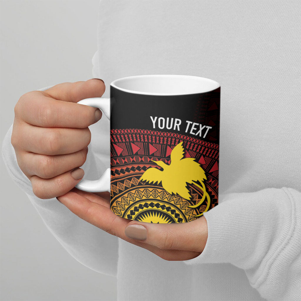 Papua New Guinea Independence Personalized Ceramic Mug Tapa Circle