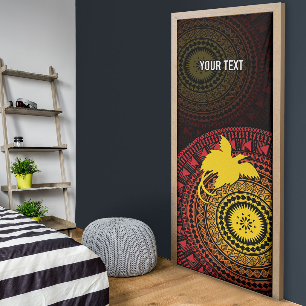 Papua New Guinea Independence Personalized Door Cover Tapa Circle