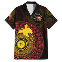 Papua New Guinea Independence Personalized Family Matching Tank Maxi Dress and Hawaiian Shirt Tapa Circle