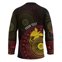 Papua New Guinea Independence Personalized Hockey Jersey Tapa Circle