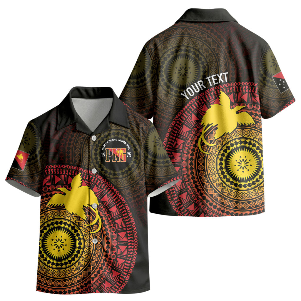 Papua New Guinea Independence Personalized Kid Hawaiian Shirt Tapa Circle LT7 - Polynesian Pride