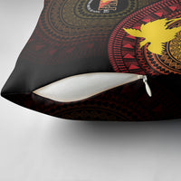 Papua New Guinea Independence Pillow Cover Tapa Circle