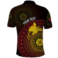 Papua New Guinea Independence Personalized Polo Shirt Tapa Circle
