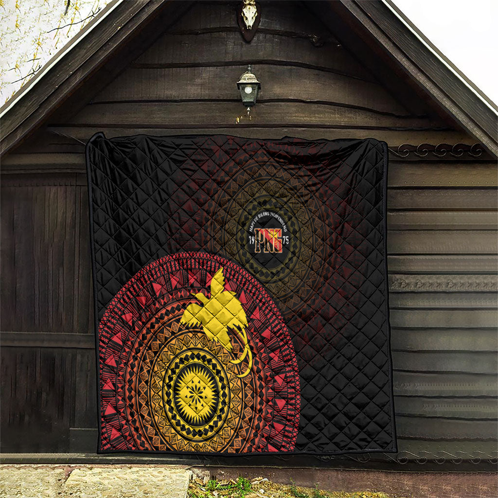 Papua New Guinea Independence Quilt Tapa Circle