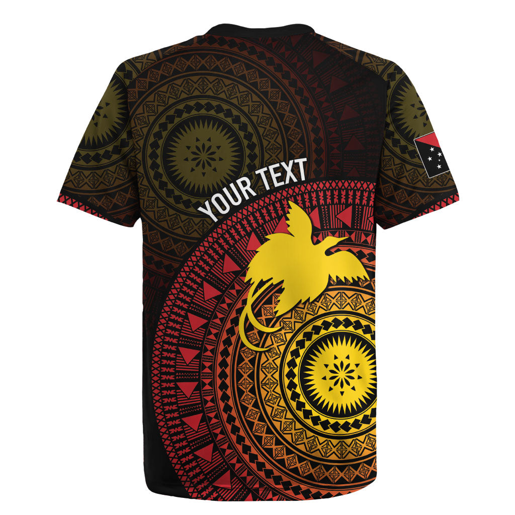 Papua New Guinea Independence Personalized Rugby Jersey Tapa Circle